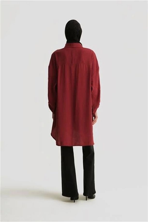 Modal Basic Tunik 25yd4232 Bordo - 5