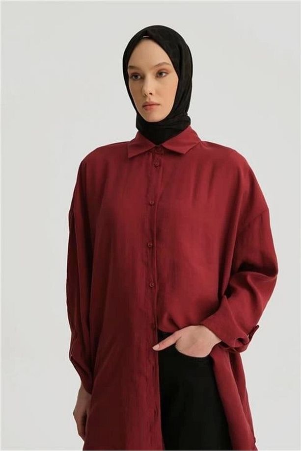 Modal Basic Tunik 25yd4232 Bordo - 3
