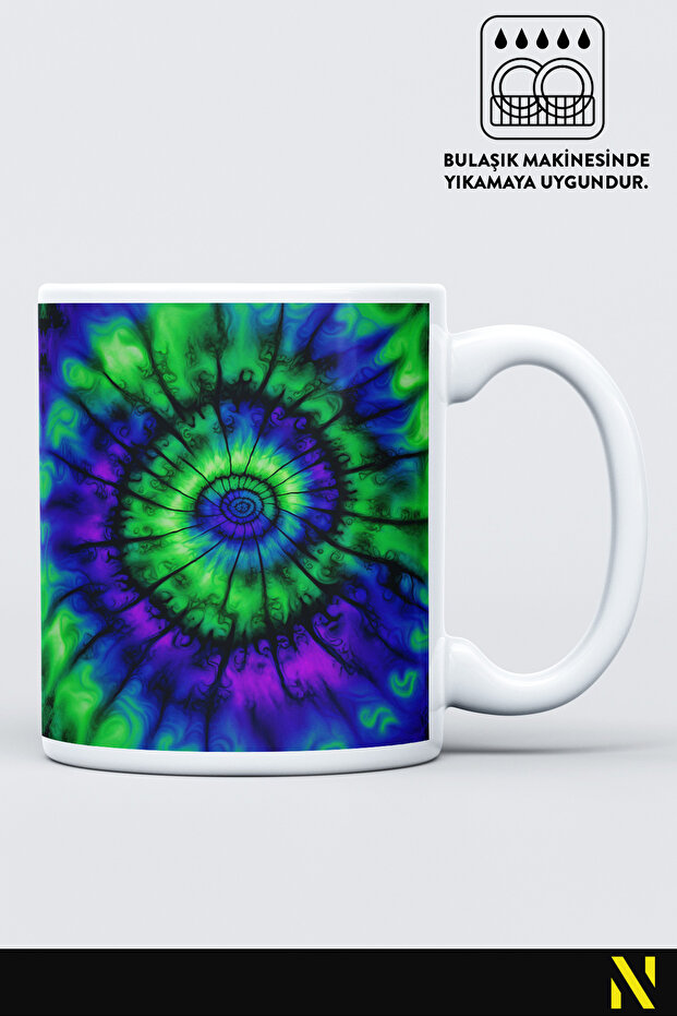 Batik Patterned Colorful Mug – 330 ml Mug |   Stylish and Durable Design - 1