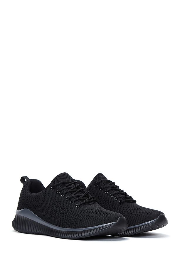 Zero Erkek Siyah Bağcıklı Kalın Tabanlı Sneaker 25sfd69166f - 3