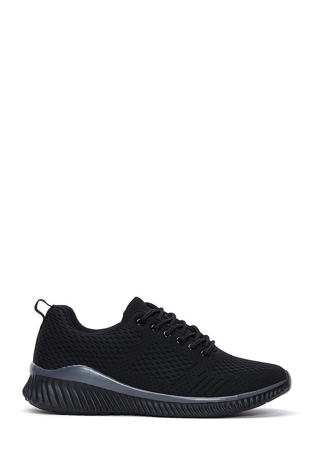 Zero Erkek Siyah Bağcıklı Kalın Tabanlı Sneaker 25sfd69166f - 1