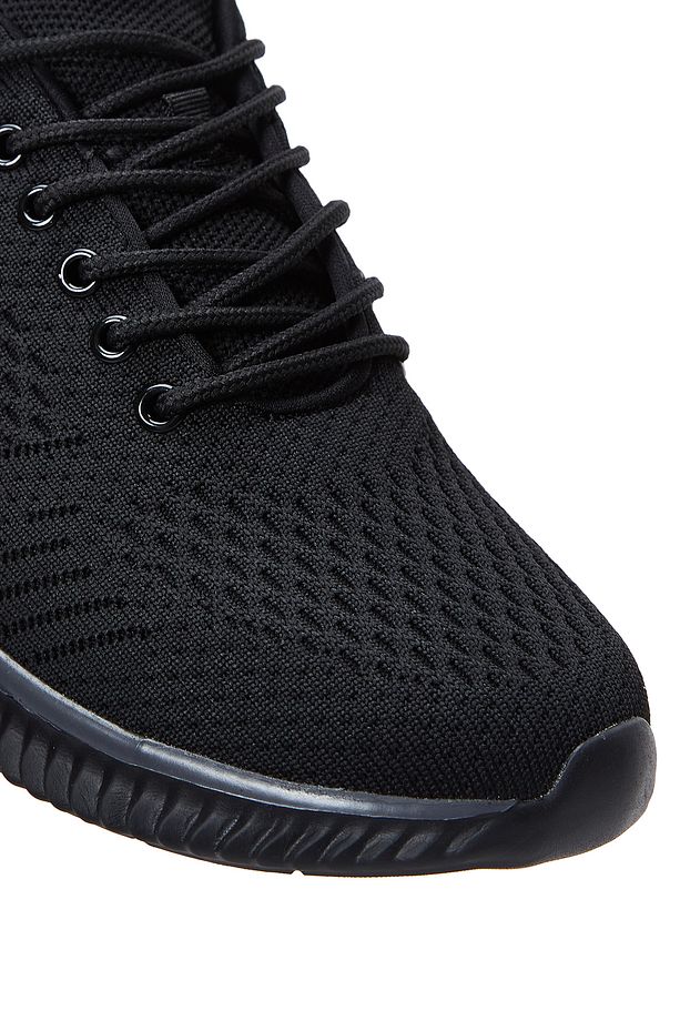Zero Erkek Siyah Bağcıklı Kalın Tabanlı Sneaker 25sfd69166f - 8