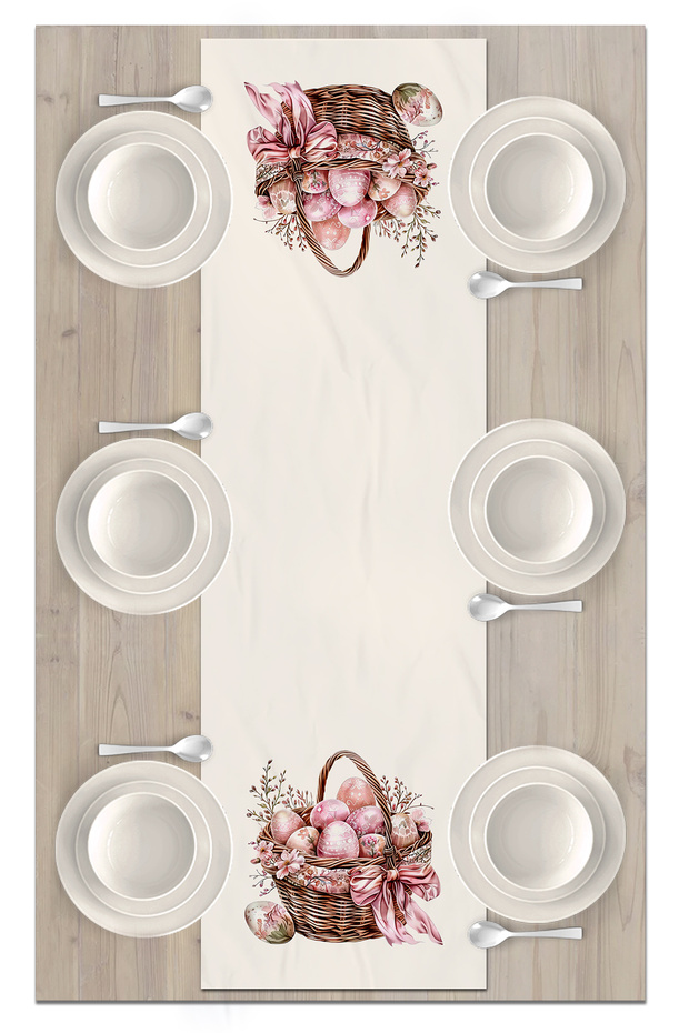 Spring Series 140X40 cm Digital Printed Runner (Spring Easter Easter) - 2