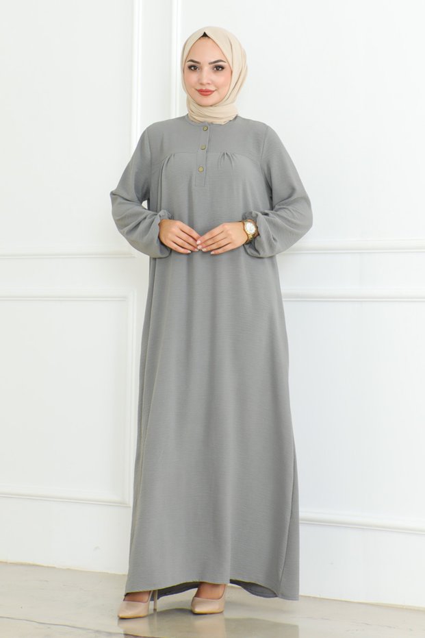 فستان رمادي 203