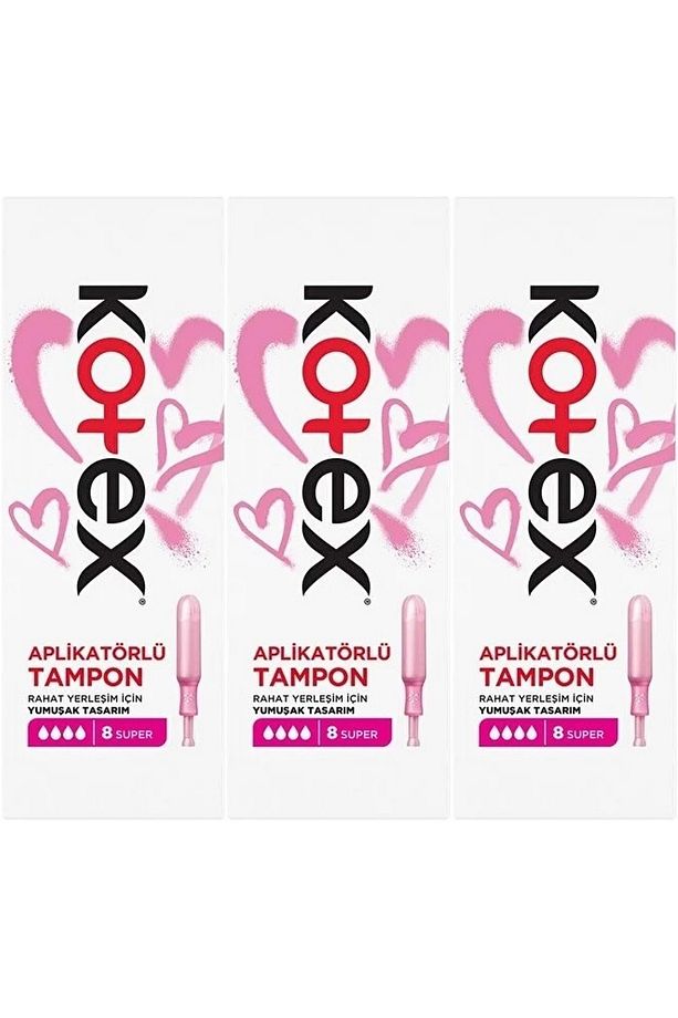 Aplikatörlü Tampon Süper 24 Lü Set (3PK*8) - 1