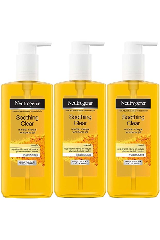 Soothing Clear Micellar Facial Cleansing Gel 200ml (Set of 3)
