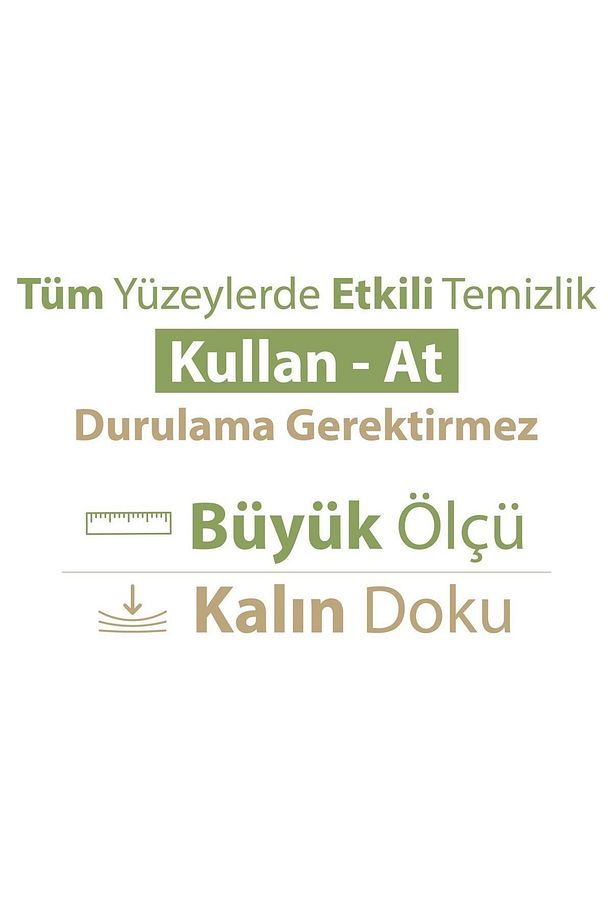 Turco Doğadan Pratik Yüzey Temizlik Havlusu 100 Yaprak Yeşil Sabun/Yeşil Çam (9 Lu Set) 900 Yaprak - 5