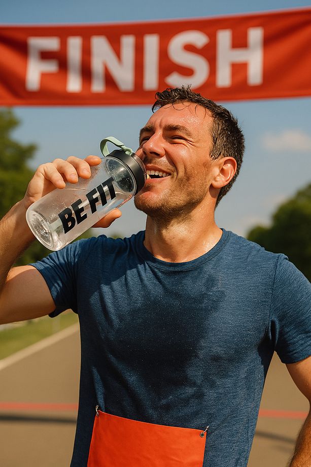 Quıckprep Be Fıt Bej 1.5l Pipetli Suluk - Sızdırmaz, Taşıma Saplı, Şeffaf Spor Matara - 1