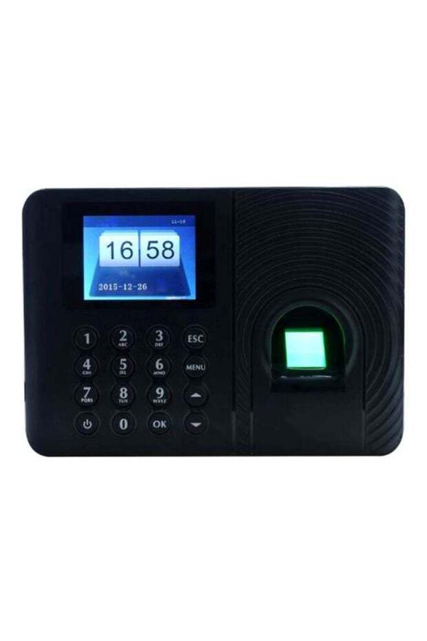 جهاز حضور وانصراف ببصمة الإصبع وكلمة المرور باللون الأسود - 1