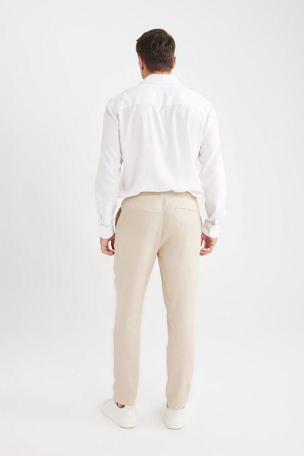 Yazlık Jogger Keten Düz Paça Pantolon D7542AX25SP - 6