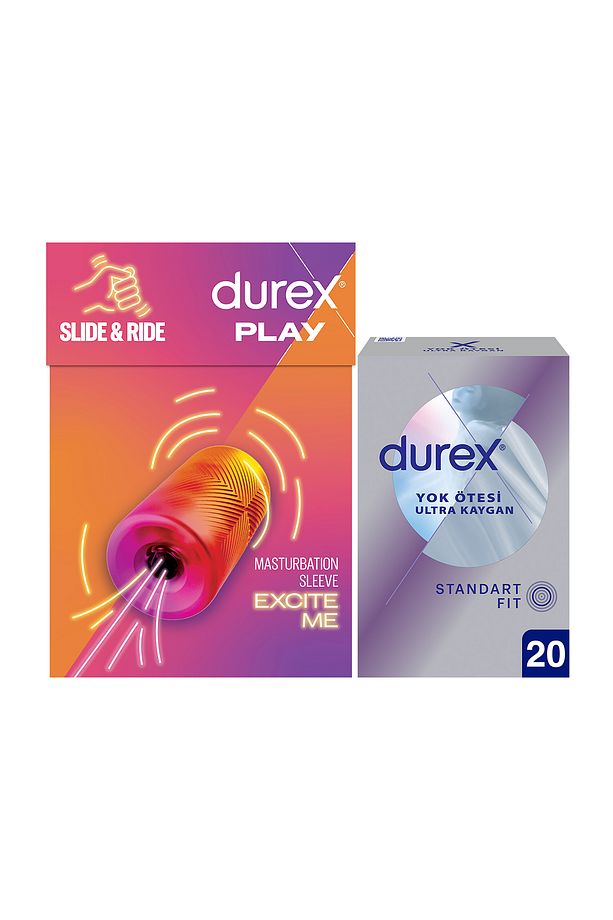 Manuel Mastürbatör, Esnek & Yumuşak + Durex Yok Ötesi Ultra Kaygan Prezervatif 20li, Fırsat Paketi - 1