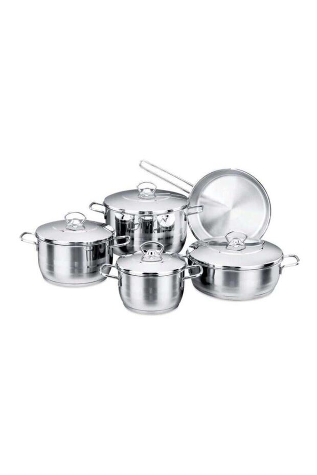 Korkmaz 9-Piece Stainless Steel Cookware Set