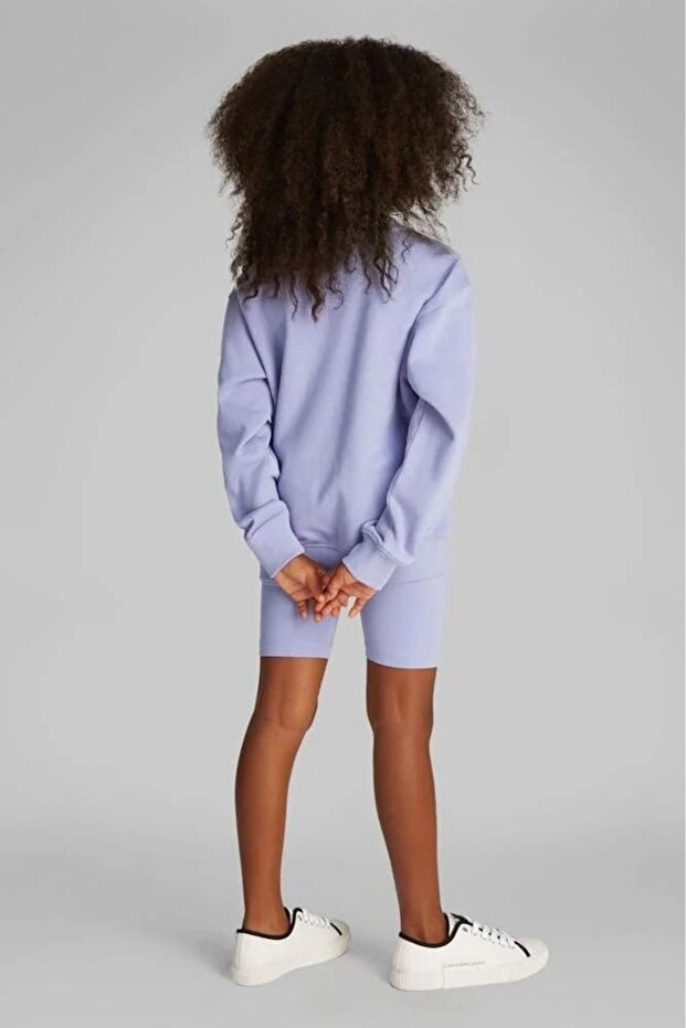 Kız Çocuk Ck Şortlu Eşofman Takımı - Açık Mor - 2