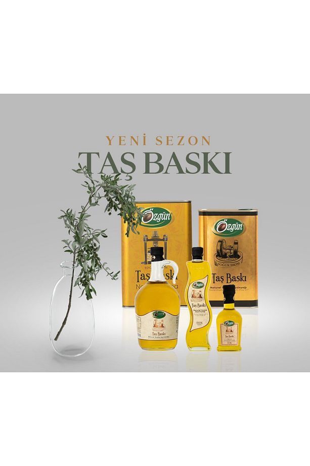 Taş Baskı Zeytinyağı 3 Lt. Teneke - 3