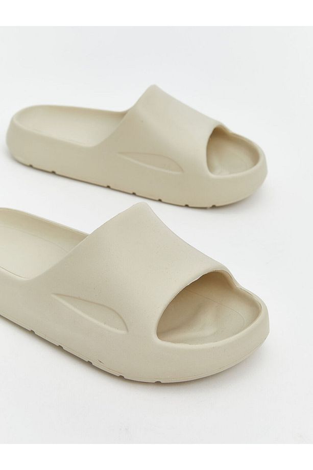 LCW STEPS Bej Tek Bantlı Erkek Çocuk Terlik - 3