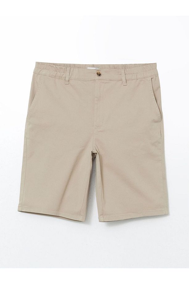 LCW ECO Bej Standart Kalıp Erkek Şort - 5