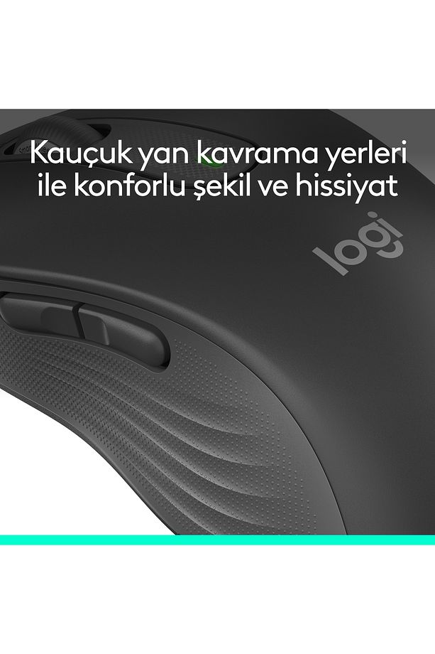 Logi Signature M650 Kablosuz Mouse, Büyük Boy Sağ El Için, Sessiz, 4000 Dpı, Bluetooth, Logi Bol - 9