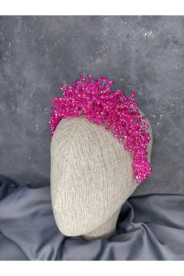 Polluxx Beaded Bridal Henna Crown Hair and Turban Accessory