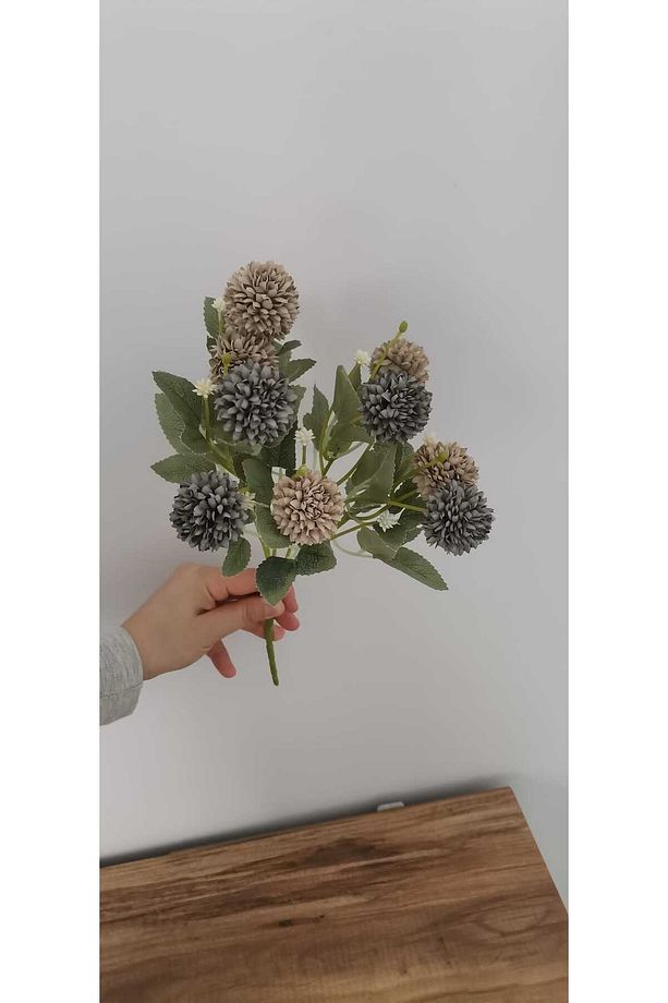 Yapay Çiçek 10 Başlı Mini Kasımpatı - 3