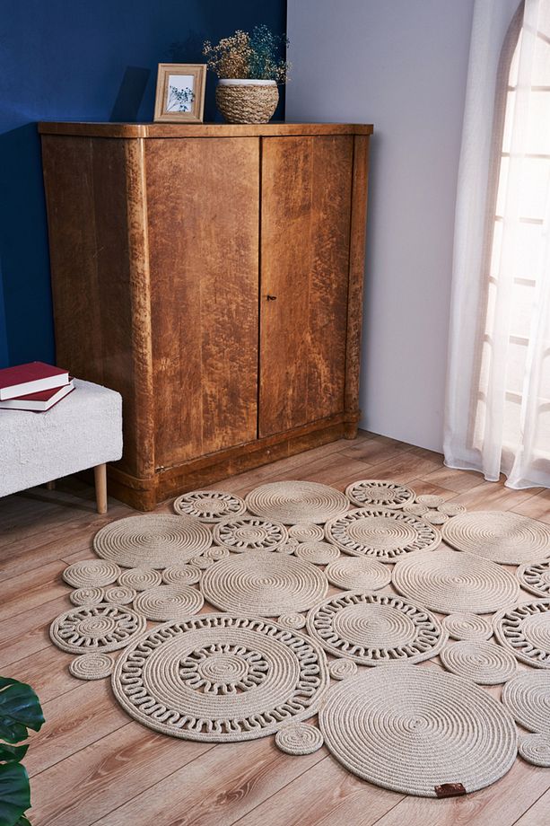 Magnolia 9132 Jut Makine Halısı Modern - 1