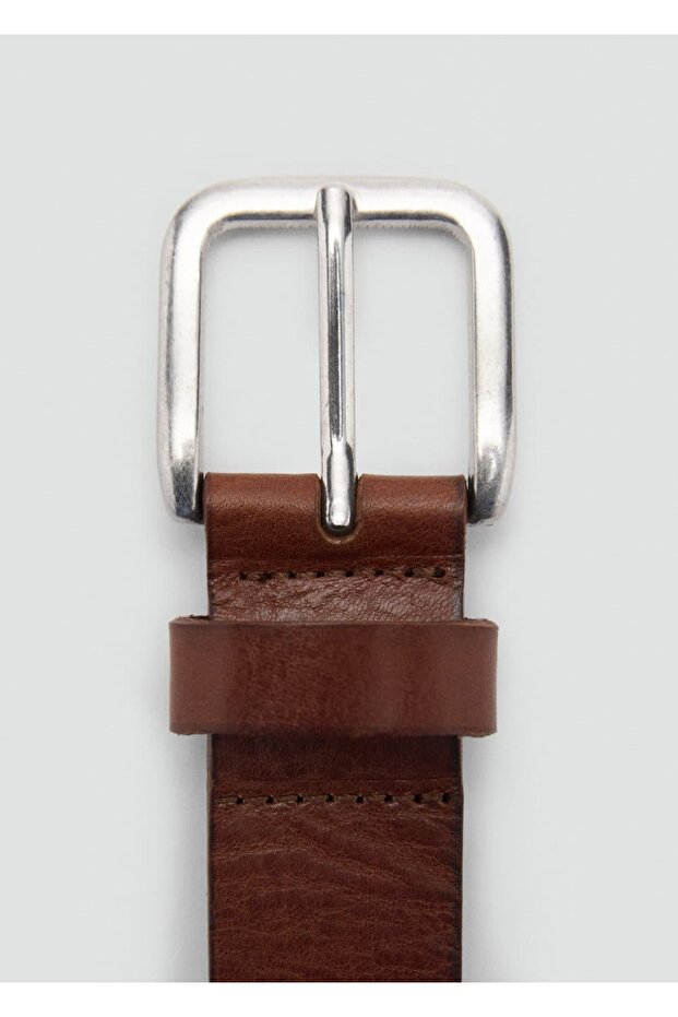 İşlemeli deri kemer - 3