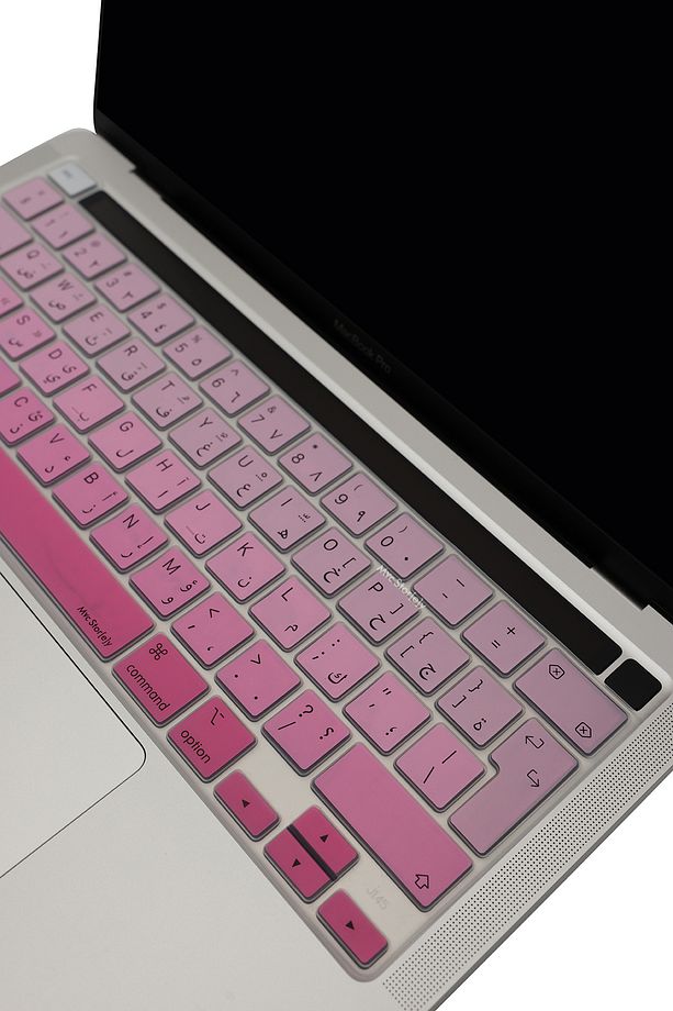 Arapça Klavye Macbook Pro Kılıf Klavye Koruyucu 13inç M1 M2 A2289 A2251 A2338 A2141 Uyumlu Gradient - 4