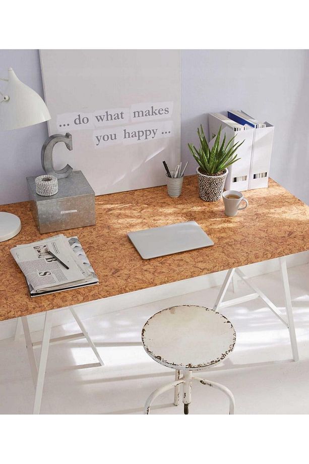 346-0119 Ahşap Mantar Desen Yapışkanlı Folyo (45CM X 1MT) - 5