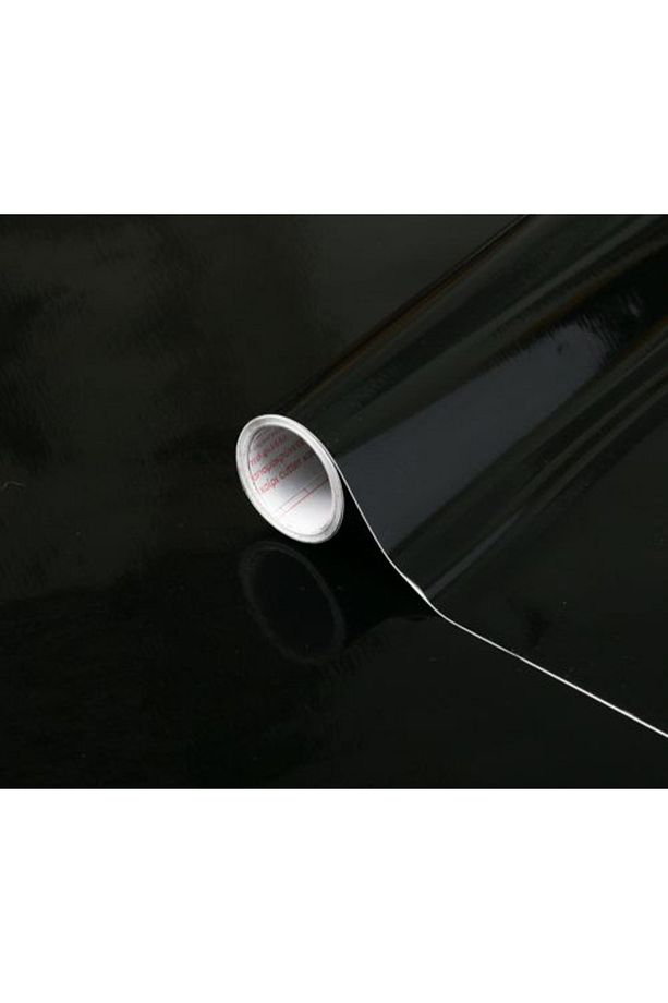 346-0010 Parlak Düz Siyah Kendinden Yapışkanlı Folyo 45cm X 1mt - 6