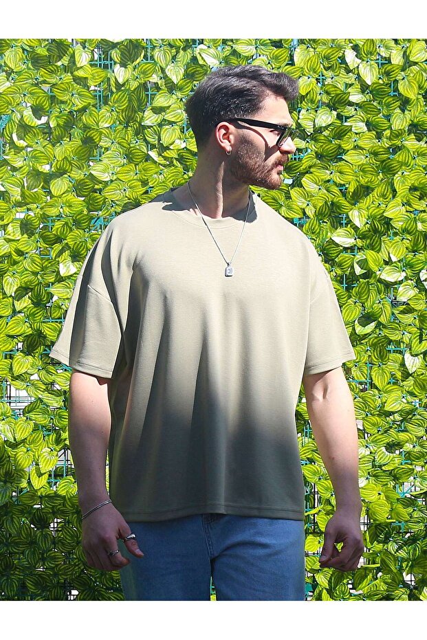 Oversize 100% Cotton Modal Silky Fabric Crew Neck Breathable T-Shirt