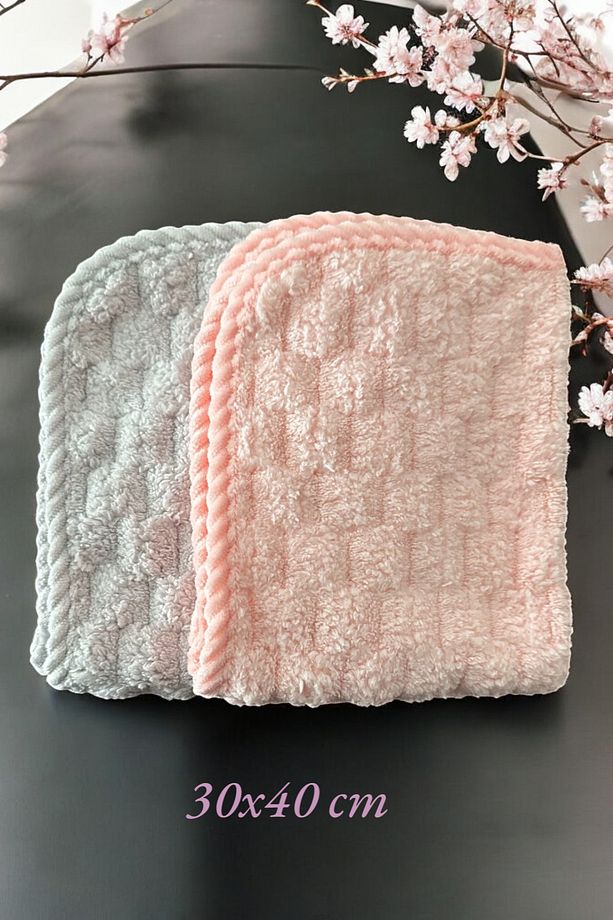 YUMUŞAK DOKULU, ULTRA EMİCİ, BİYELİ MİKROFİBER 2'Lİ MUTFAK BEZİ VE HAVLUSU 30X40 - 5