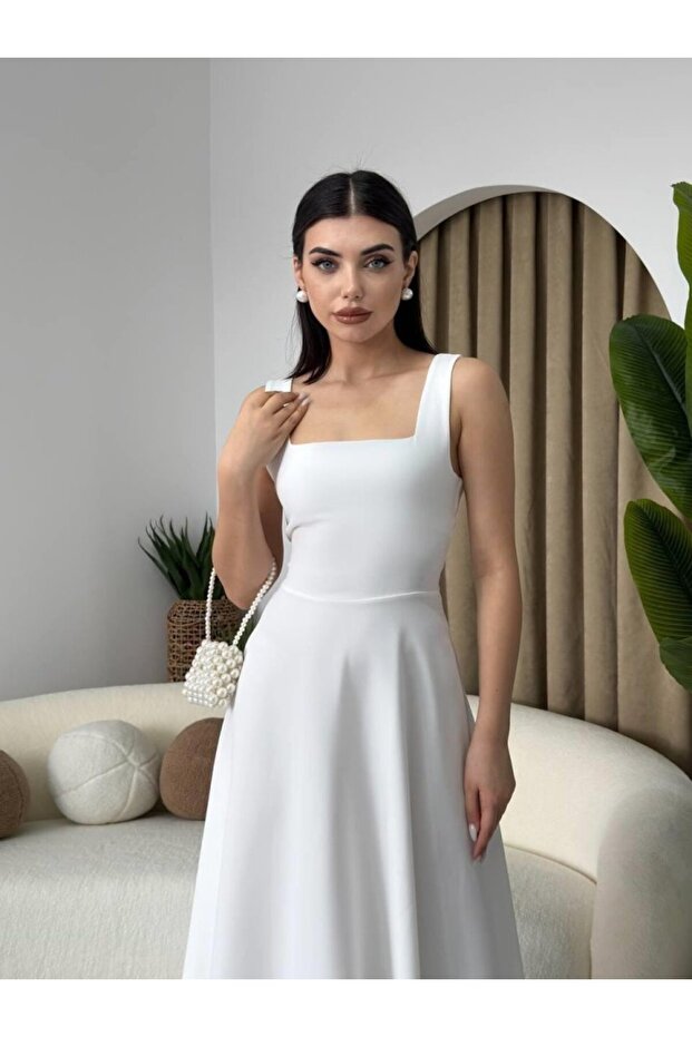 Neapolitan Askılı Elbise - 3