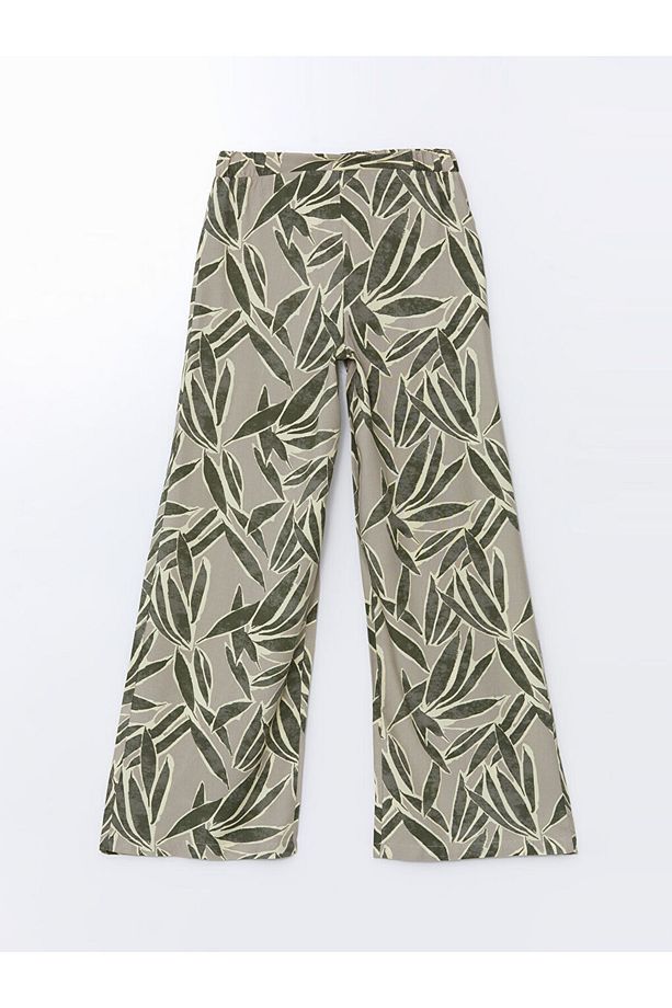 LCW Beli Lastikli Desenli Kadın Pantolon Fashion - 5