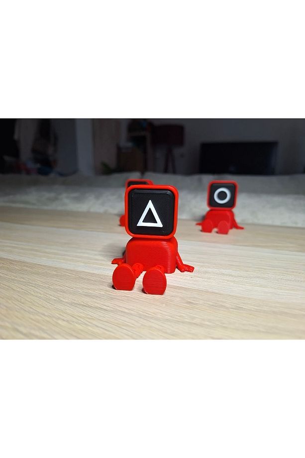 Squid Game Hareketli Squid Adamlar 3'lü Set - Squid Hareketli Adamlar - 3