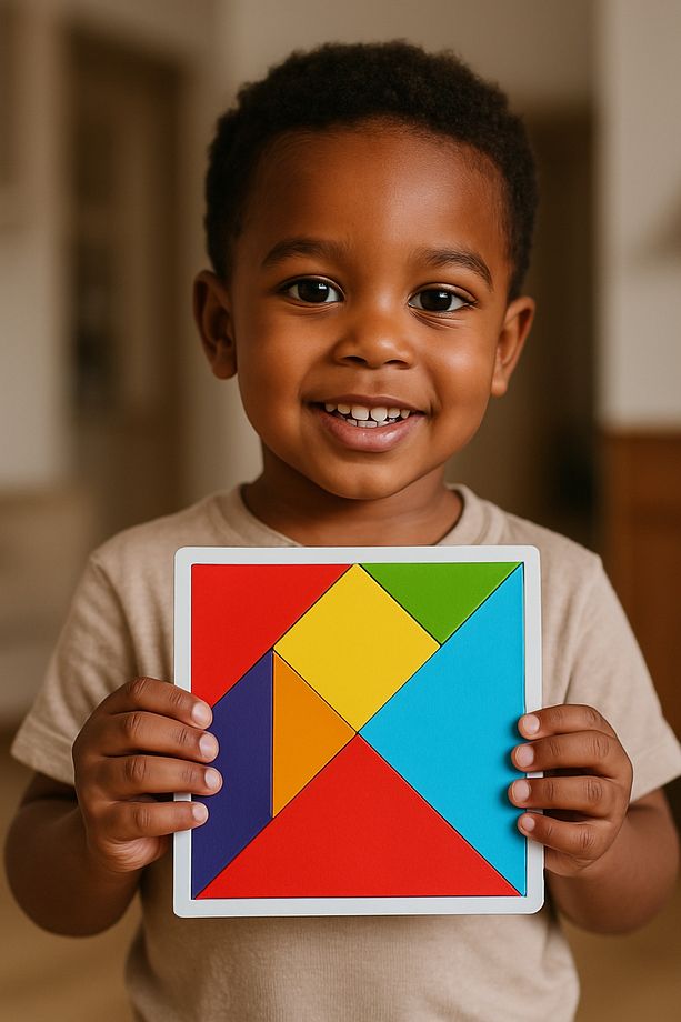Tangram, Mega Boy Ahşap Tangram, 7 Parça Ahşap Zeka ve Strateji Oyunu, - 9