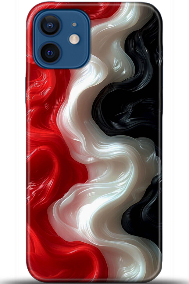 Apple iPhone 12 Case Hd Printed Case - Custody Series 5433