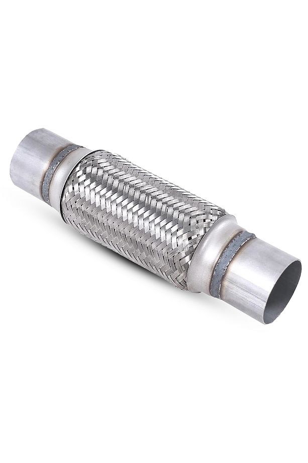Egzoz Spiral Flex Borusu,51mmx 295mm Üniversal Tip,  Paslanmaz Çelik Çift Örgülü Flex Borusu - 3