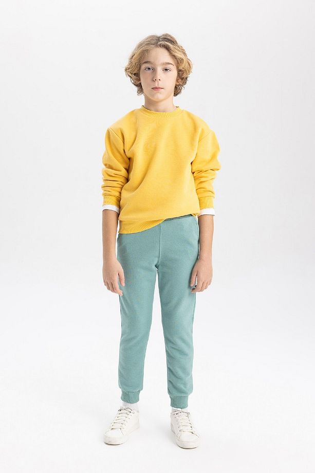 Erkek Çocuk Beli Paçası Lastikli Basic Düz Jogger Eşofman Altı B5754a824sp - 2