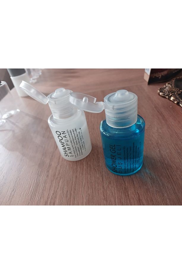 100 Er Adet Tek Kullanımlık Otel Tipi Mini Şampuan Ve Duş Jeli. Flip-top Kapaklı. - 3