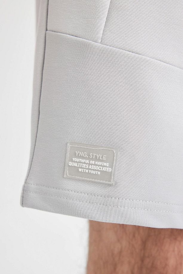 Slim Fit Dar Kesim Dar Paça Basic Düz Şort B8674ax24sm - 5