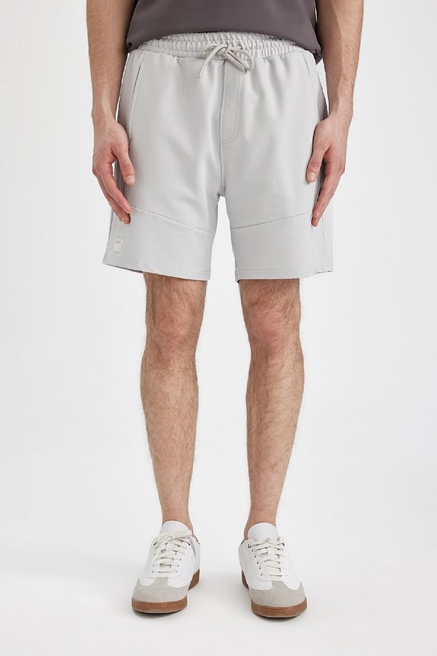 Slim Fit Dar Kesim Dar Paça Basic Düz Şort B8674ax24sm - 3
