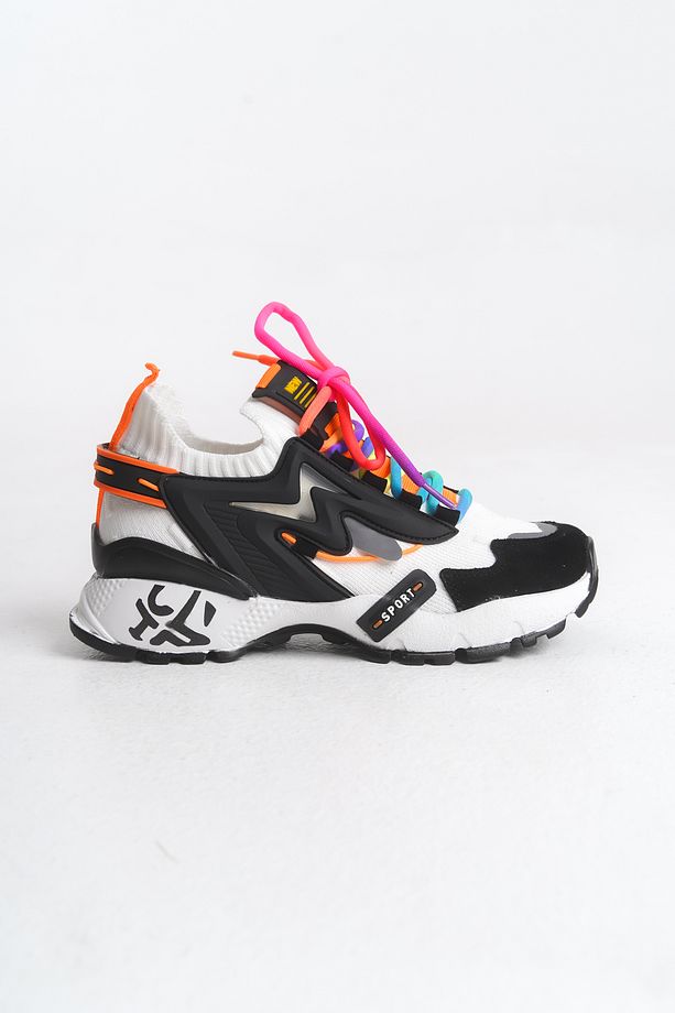 Kadın Sneaker Yüksek Taban Bağcıklı Spor Ayakakbı Flexy Syh Byz - 3