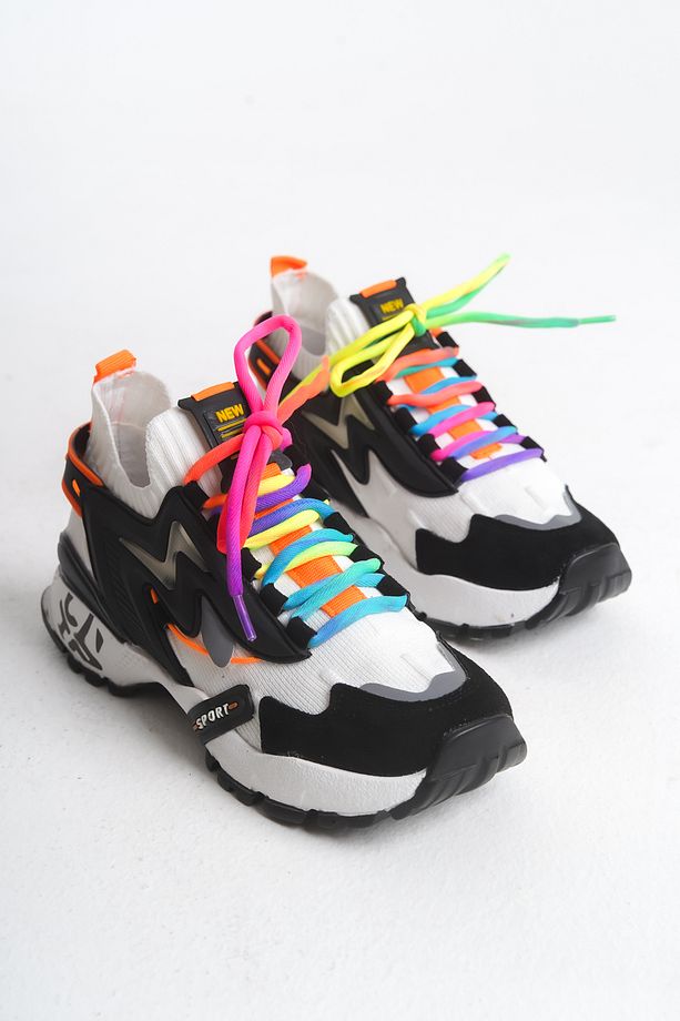 Kadın Sneaker Yüksek Taban Bağcıklı Spor Ayakakbı Flexy Syh Byz - 1