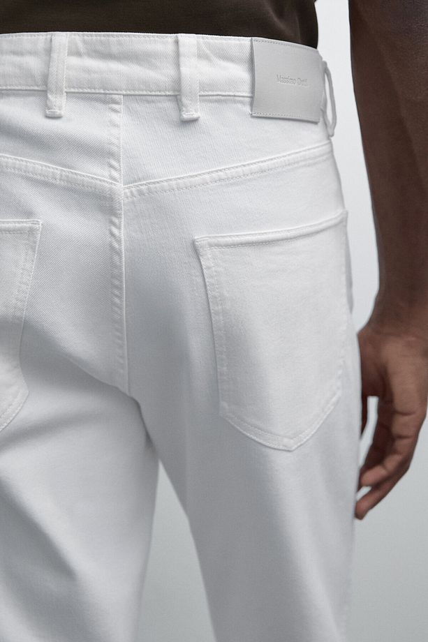Slim fit kot pantolon - 5