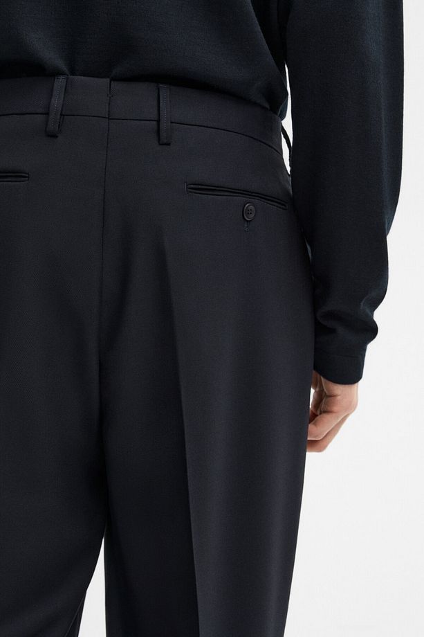 Yün karışımlı kumaş pantolon - 4