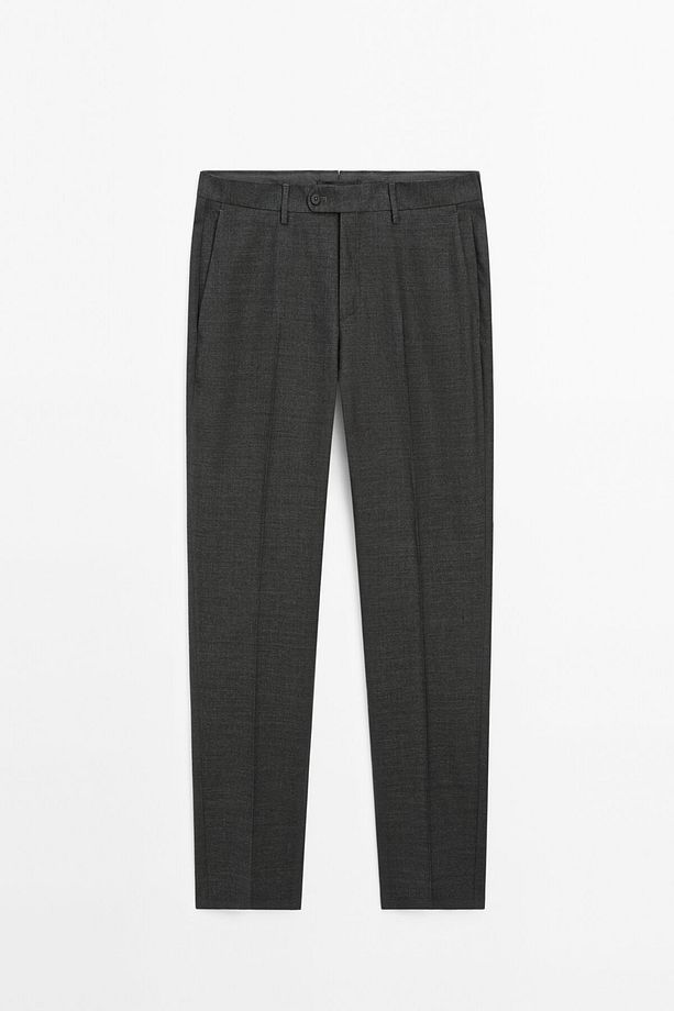 Yün karışımlı kumaş pantolon - 6