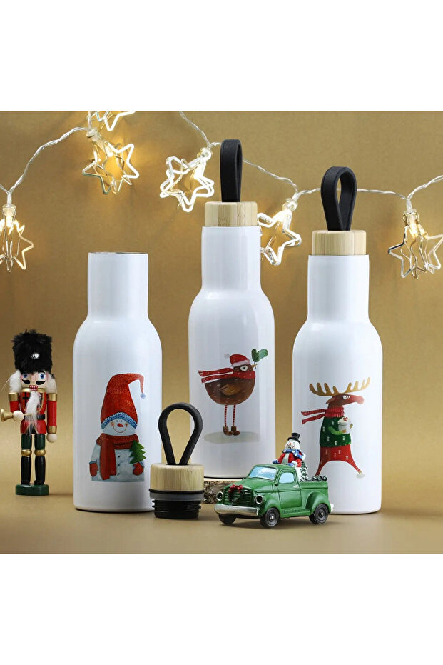 Thermos bottle 400ml, bird pattern, Forest - 3