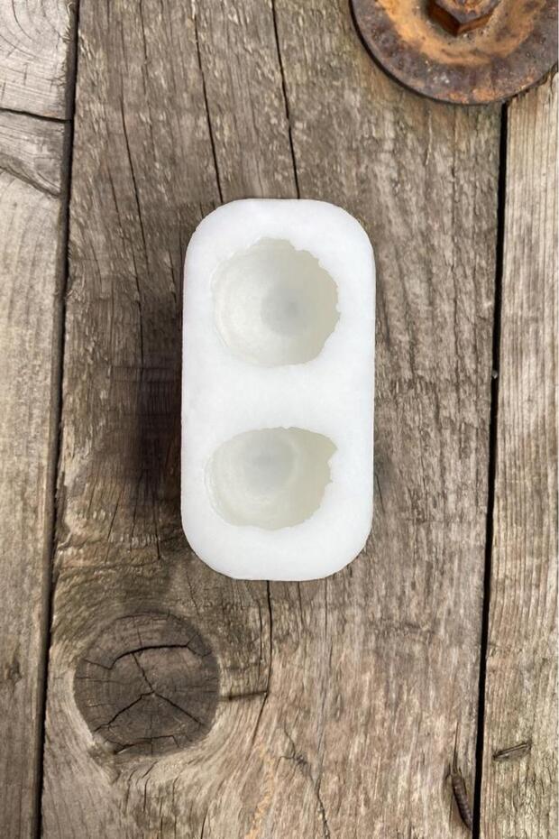 Krema 2'li Silikon Mum Kalıbı - 5