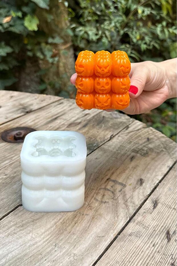 Bubble Kabak Silikon Mum Kalıbı - 6