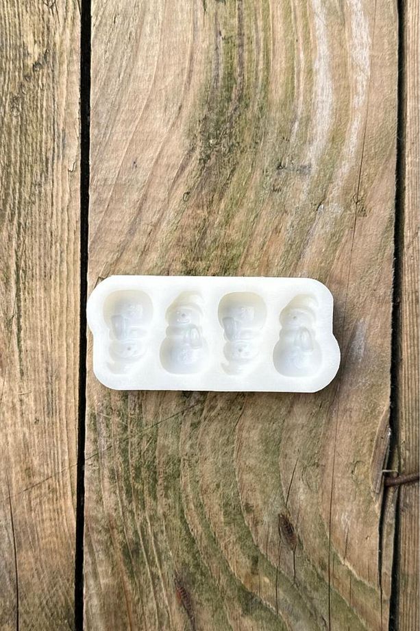 3d Kardan Adam Mini Dörtlü Mum Kalıbı (SİLİKON) (1 ADET) - 6
