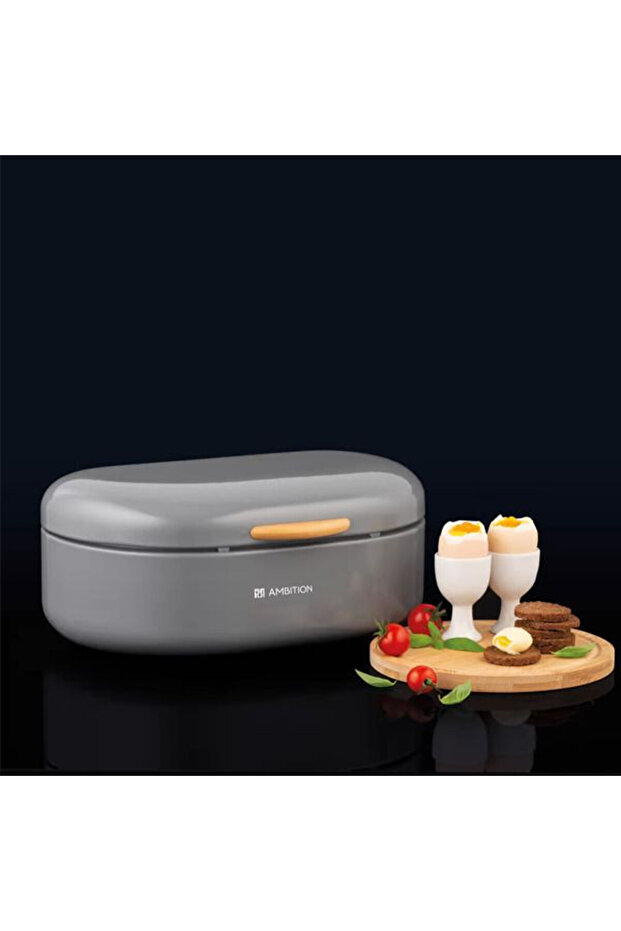 Bread storage box, gray, Olivier - 3